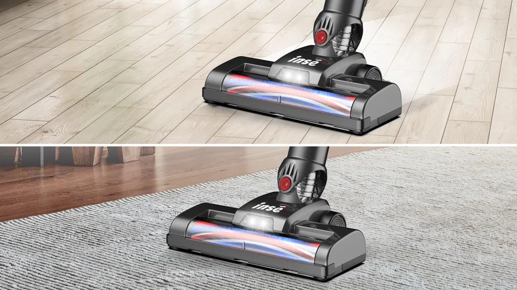 Aspirateur sans fil INSE N650-01, autonomie jusqu'à 45 services, déterminer l'aspirateur injuste