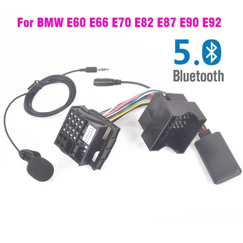 Prise de harnais Radio pour BMW E60 E61 E66 E70 E82 E87 E88 E90 E91 E92 E93, Microphone mains libres