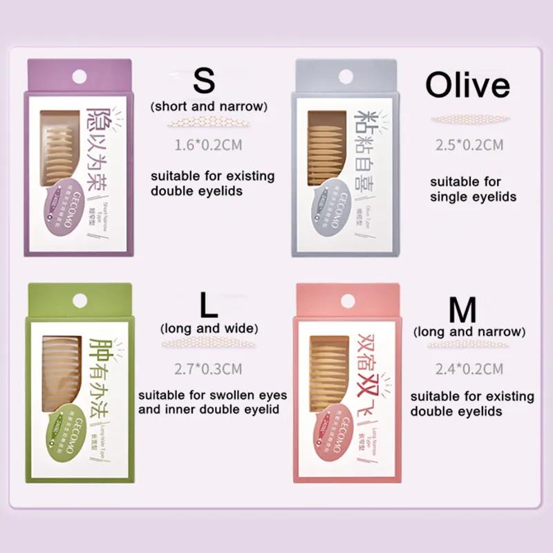 Autocollant Invisible Double paupière, 960 pièces, pâte auto-adhésive Double pli longue durée, Beige