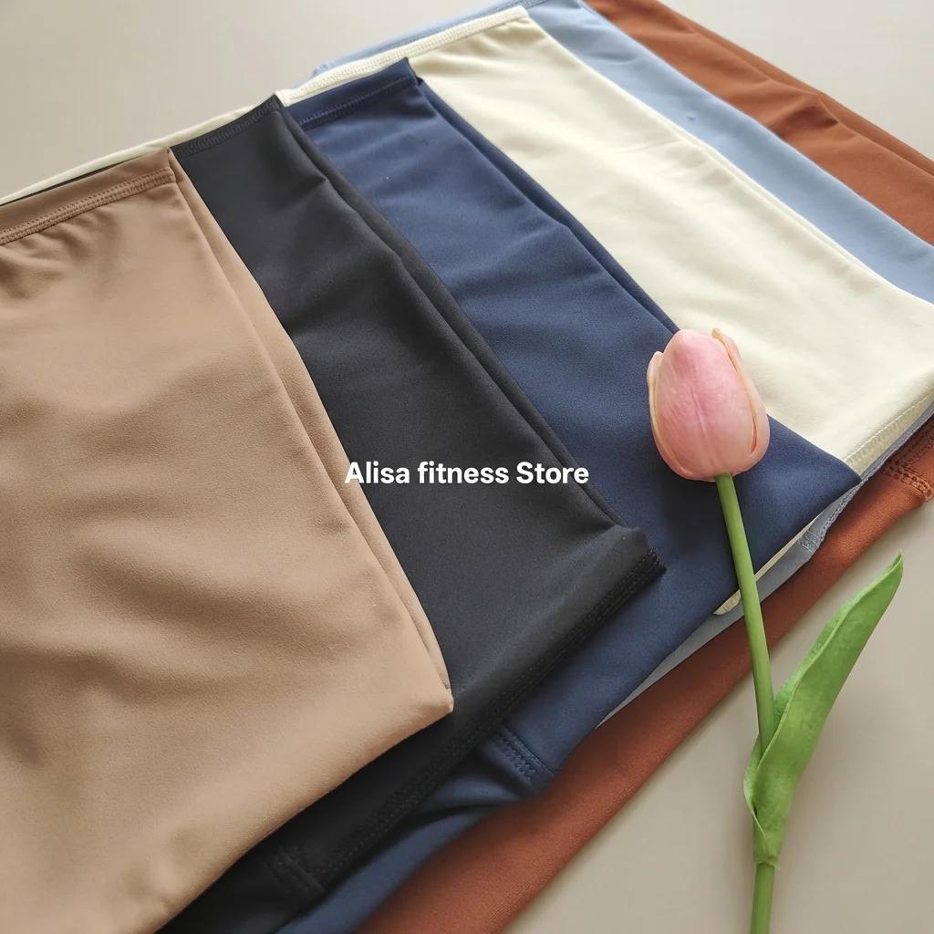 Shorts de yoga taille haute pour femme, respirants, élastiques, pour la gym, le sport, la course et 
