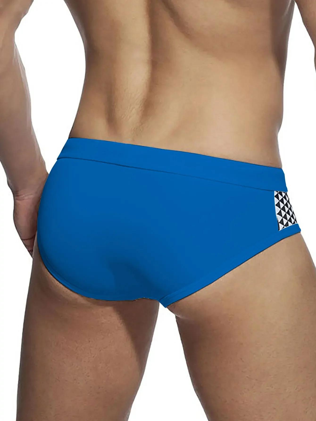 Maillot de bain push-up homme sexy avec coussinets amovibles - Slip de surf et bain confortable