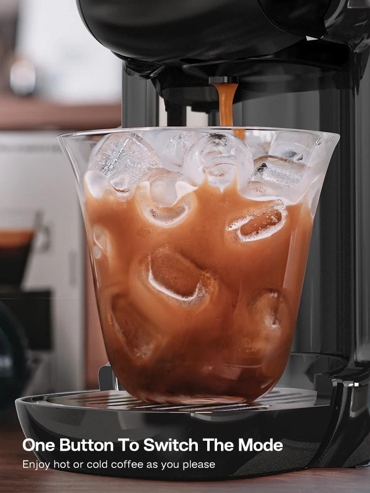 HiBREW Machine à café à capsules multiples, chaud/froid Dolce Gusto lait Nespresso Capsule ESE Pod c