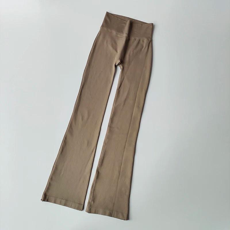 Leggings de yoga sans couture compression haute taille - Fitness élastique micro évasé pour femmes
