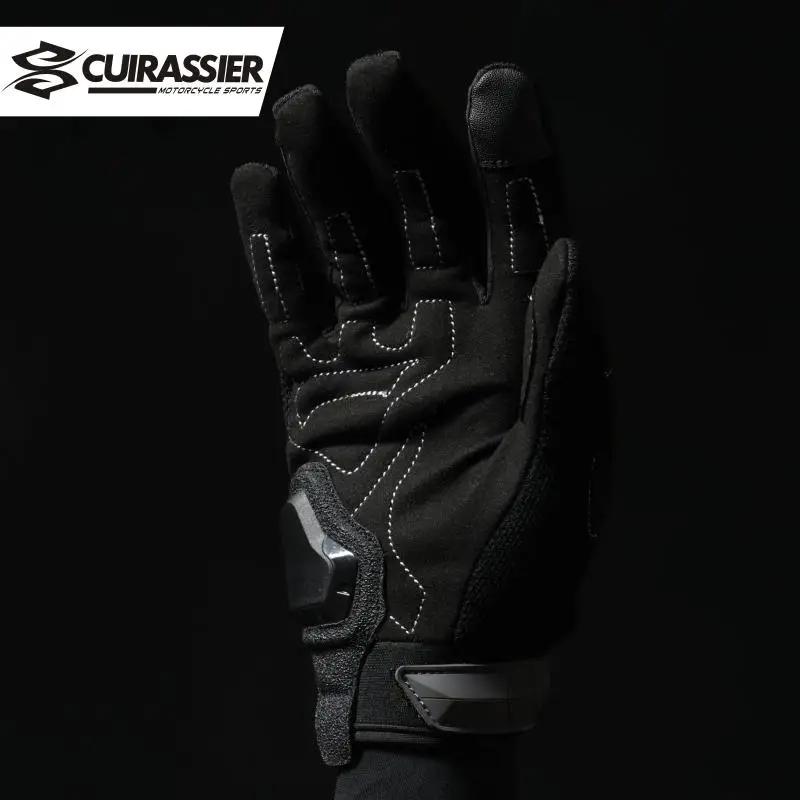Gants de Moto gants de Moto respirants doigt complet protection écran tactile Guantes course Moto Mo