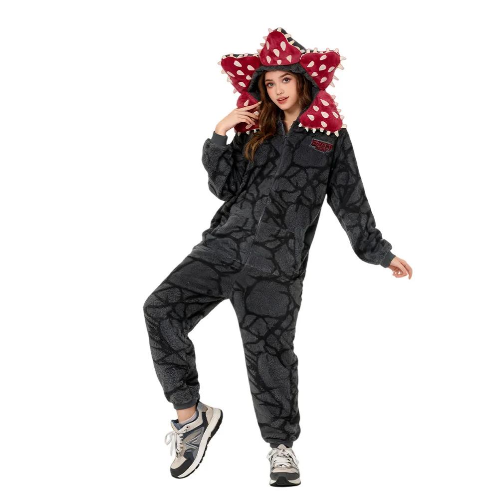 Pyjama d'hiver pour enfants et adultes, pyjama étranger, plante Demogorgon, combinaison pour adultes