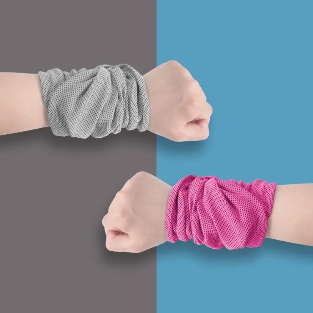 Serviette de sport en Fiber de Polyester, Absorption de la sueur, protection du poignet, lingette de