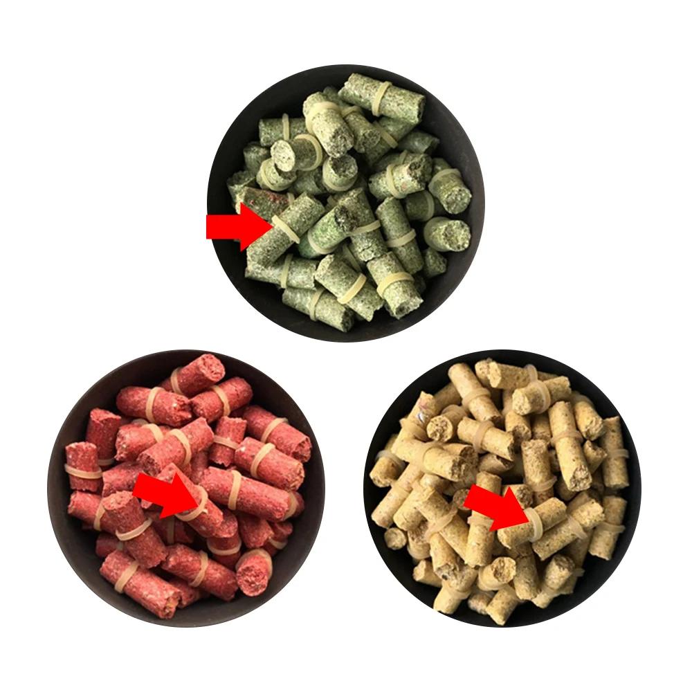 10 g/lot bandes d'appâts en caoutchouc de pêche pour appâts de ver de sang de 3mm à 10mm bande élast