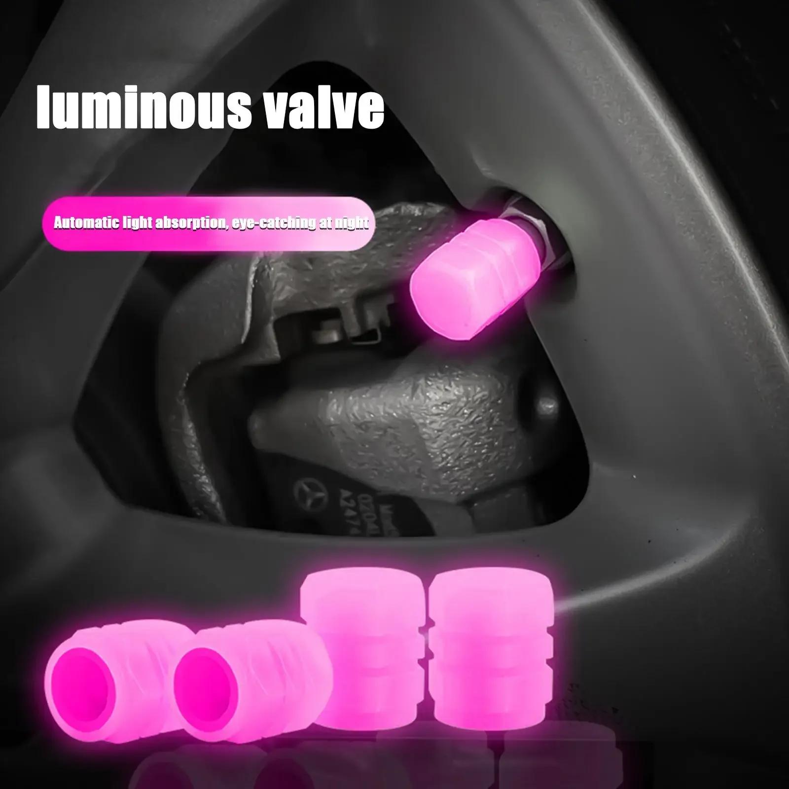 Noyau de Valve de moto, accessoires pour Scooter électrique, pneu de voiture, chapeau en Fiber, lumi