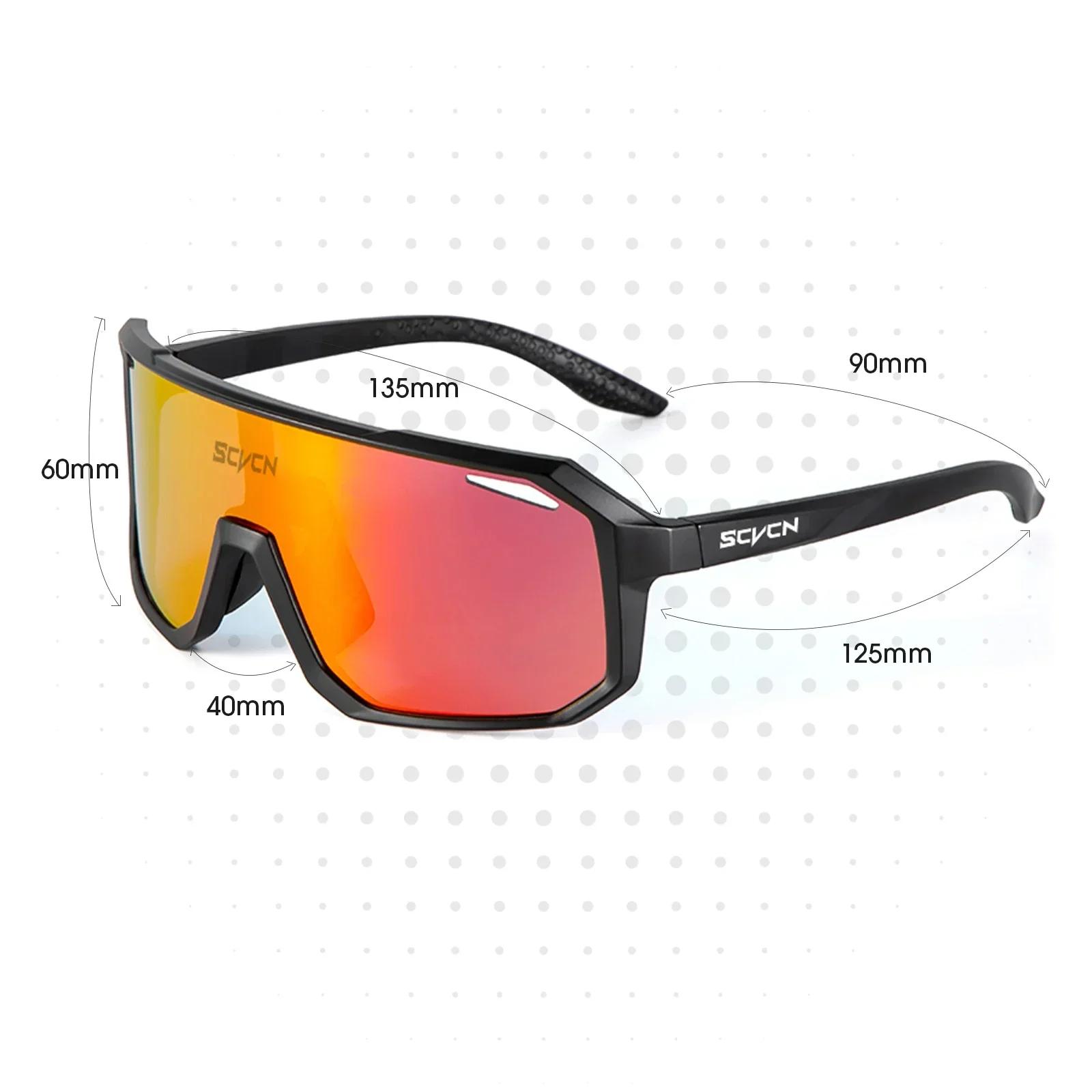 SCVCN-Lunettes de soleil de cyclisme pour hommes et femmes, lunettes de protection sportive, vélo de