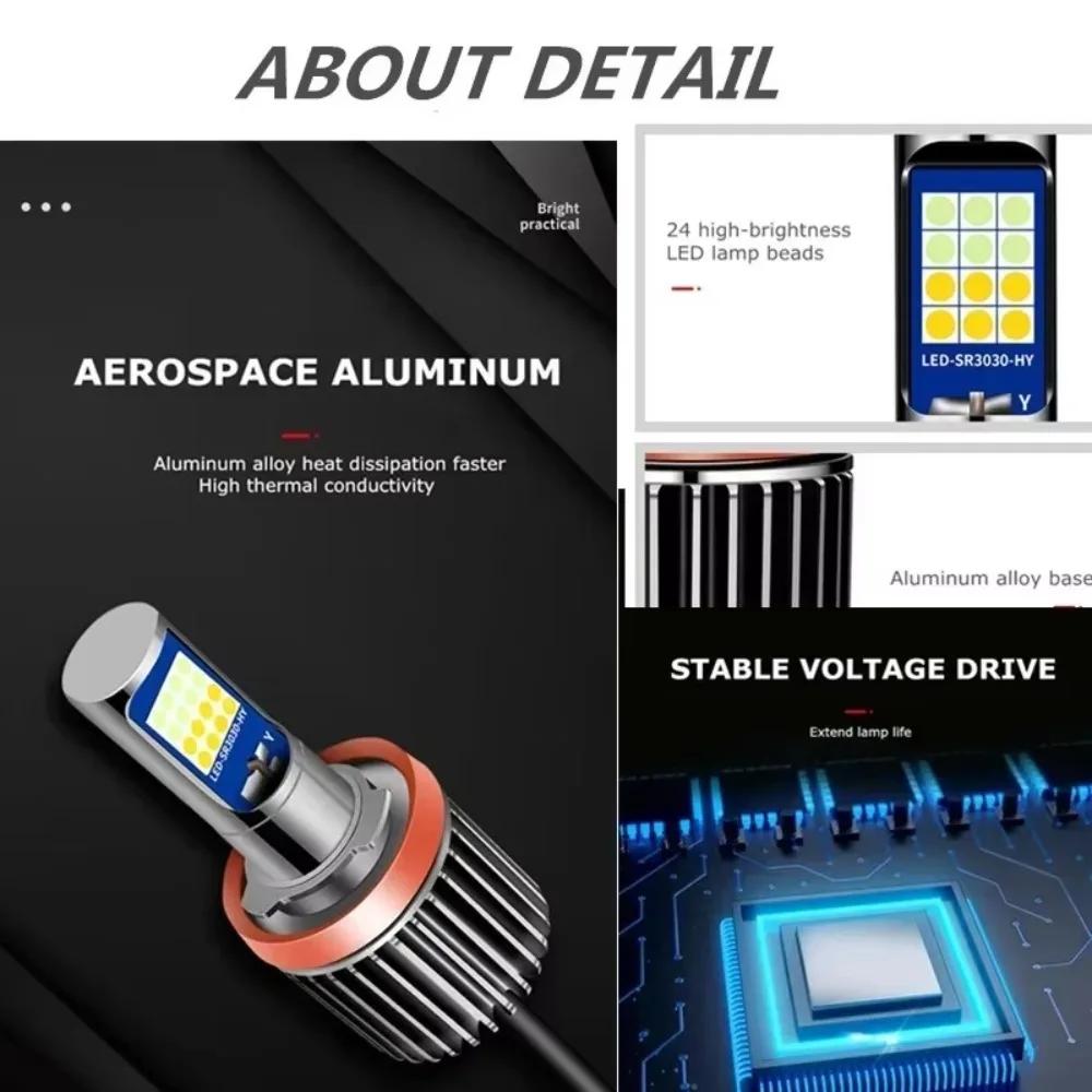 Ampoule Led de voiture H8 H11 AutoFog lumière H3H27 880 881 9005 HB3 9006 HB4 vert bleu rose lampe d