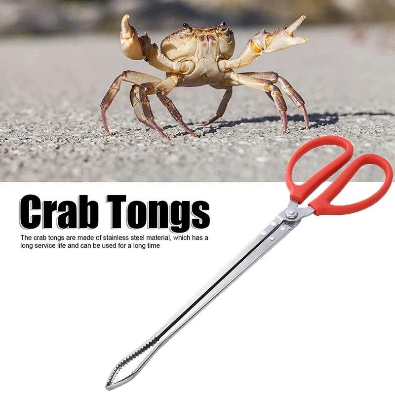 Pince à crabe multifonction en acier inoxydable, outil à main durable, pince à anguilles, longue poi