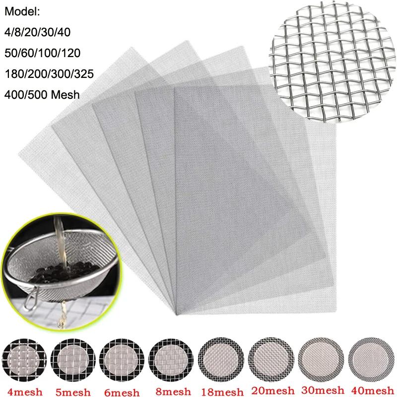 Fil tissé en maille 4-500, feuille de filtre de dépistage en acier inoxydable de haute qualité, filt