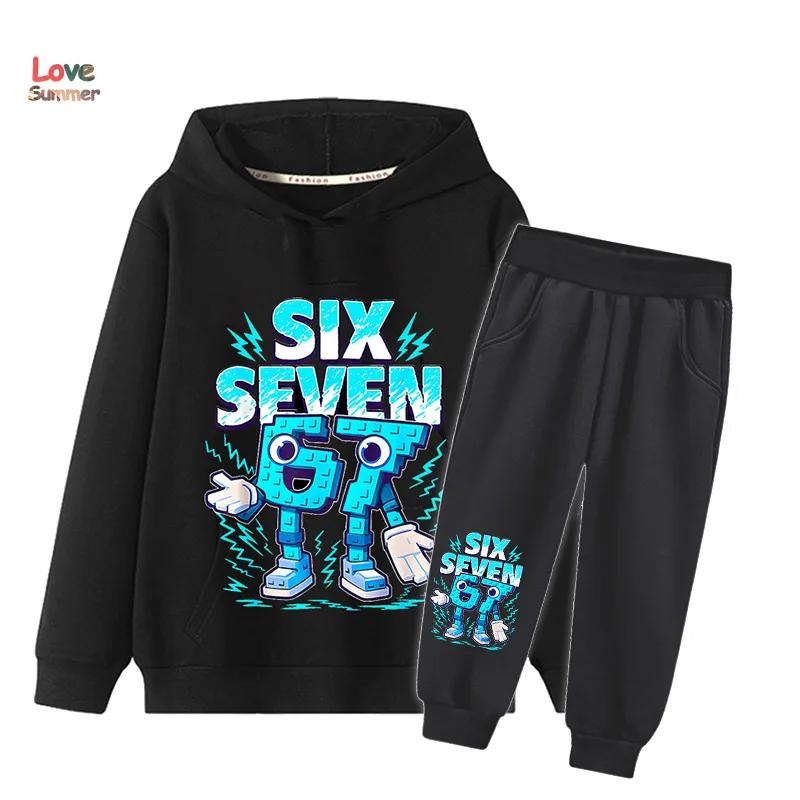 Ensemble 2 pièces sweat à capuche et pantalon pour garçons et filles, style italien Brainrot, pour e
