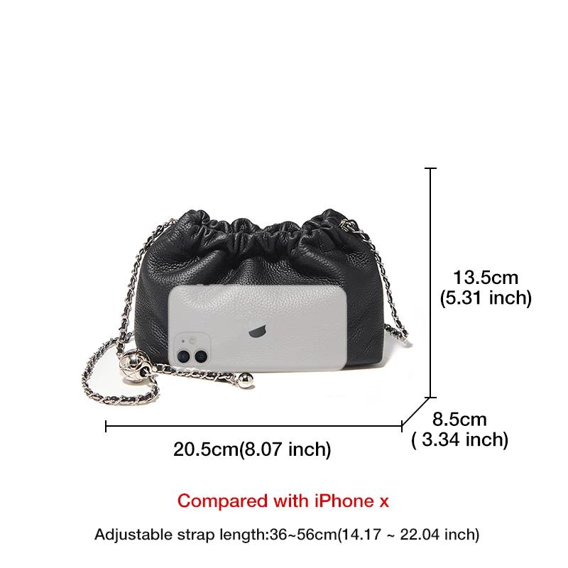 Sac bandoulière chic et compact FOXER 2026 pour femme en cuir véritable, mini sac à bandoulière tend