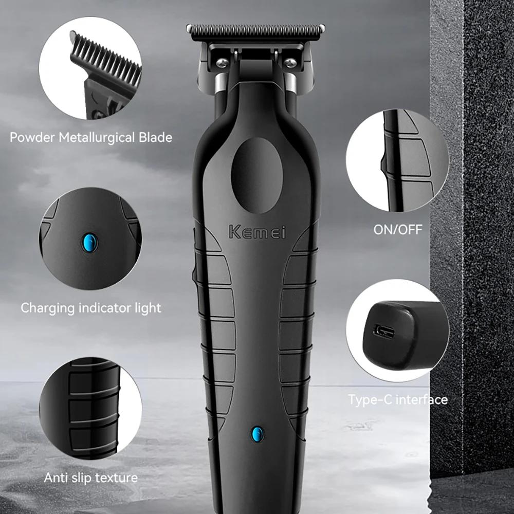 Kemei-Tondeuse à cheveux électrique aste sans fil KM-2299 Tondeuse à cheveux de type C Barbier ontar