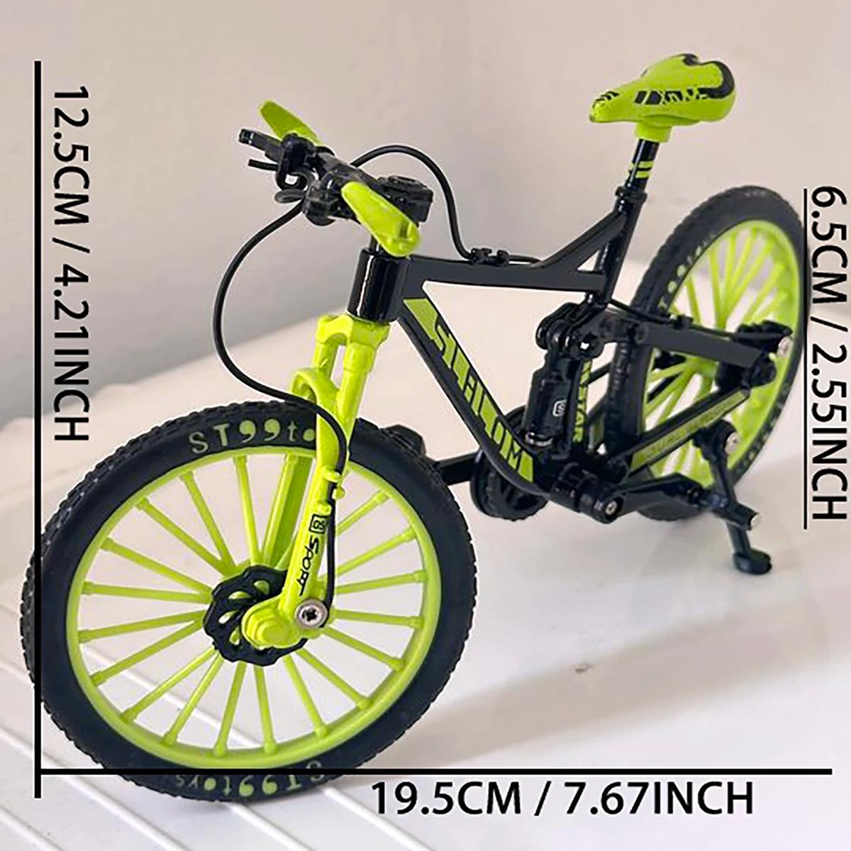 1:10 Mini vélo en alliage moulé sous pression modèle doigt montagne Miniature en métal vélo course j
