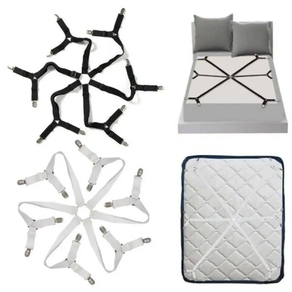 Support de drap de lit élastique réglable, 12 Clips, attaches à Clip pour matelas, couverture, couve