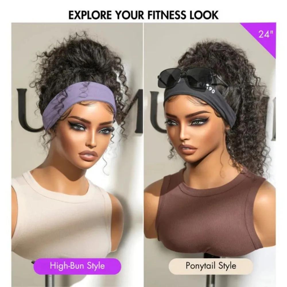 Perruque sans colle Dialola Invisible Strap 360 HD Full Lace Frontal, cheveux humains bouclés crépus
