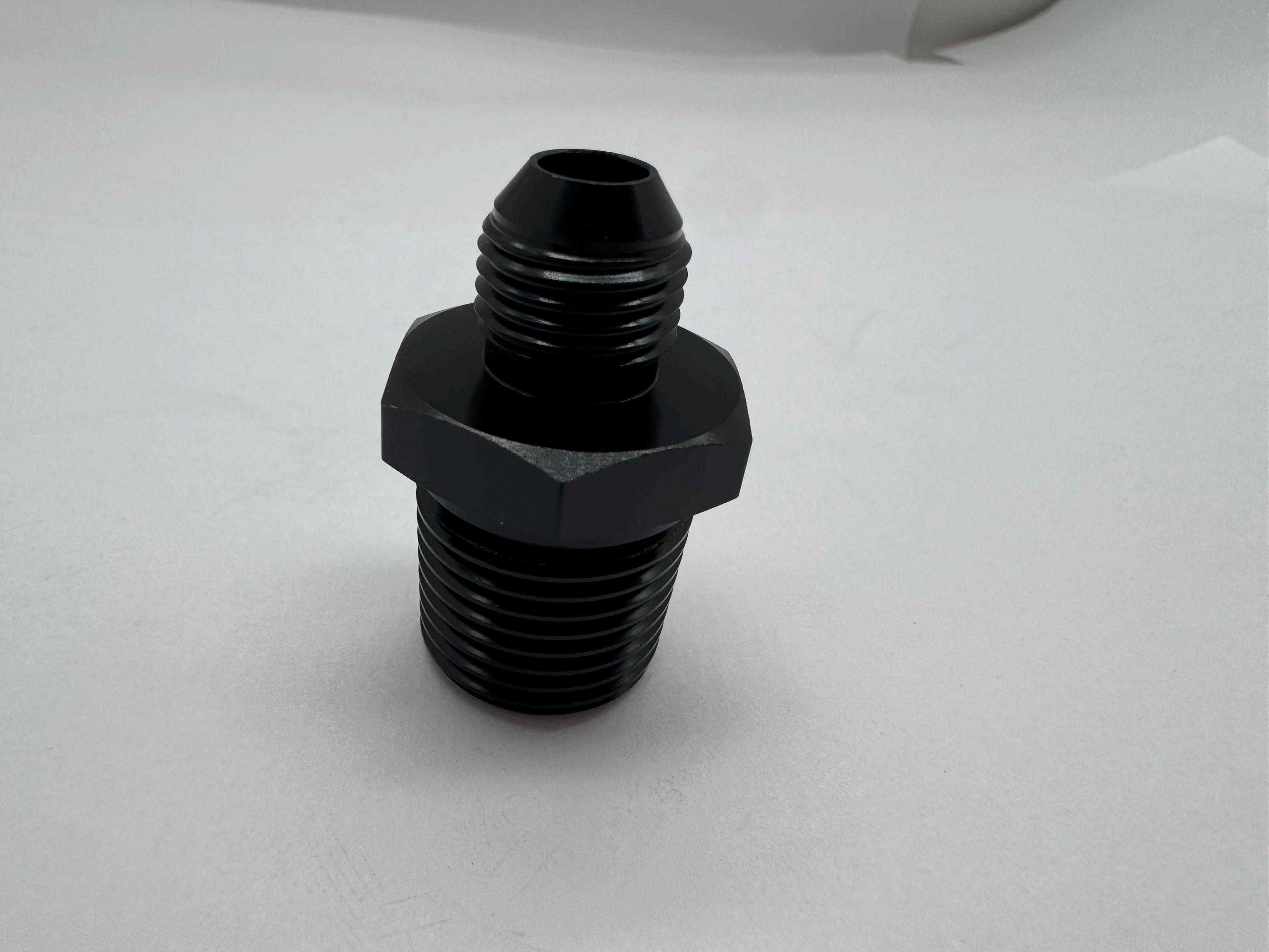 Adaptateur d'union en aluminium avec filetage mâle NPT 6AN AN-6 à 1/2 pouces, connecteur de refroidi