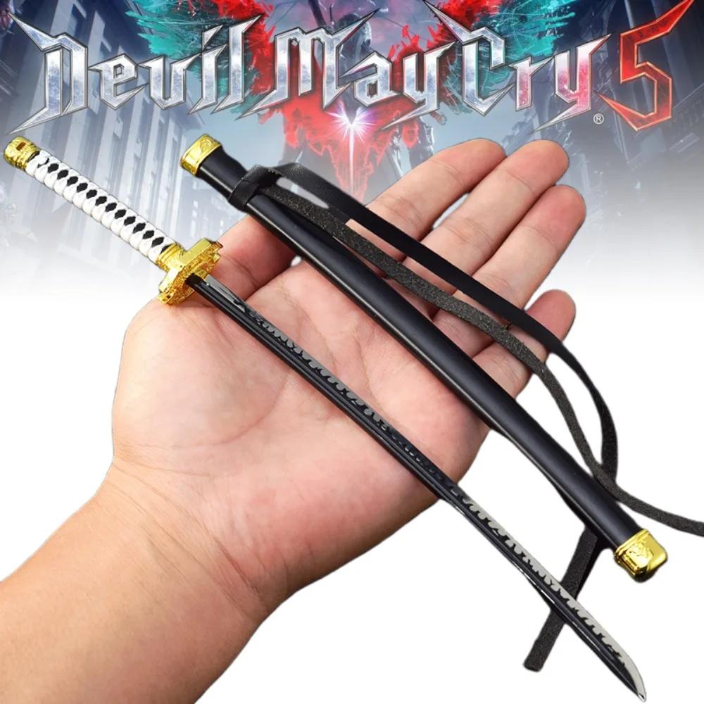 Mini métal Yamato Katana diable peut pleurer 5 Vergil véritable fer Ninja couteau diable japonais Ka