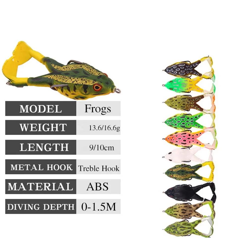 Leurre de grenouille à Double hélice, appâts souples en Silicone, 13.6g 16.6g, Wobblers Topwater, ap