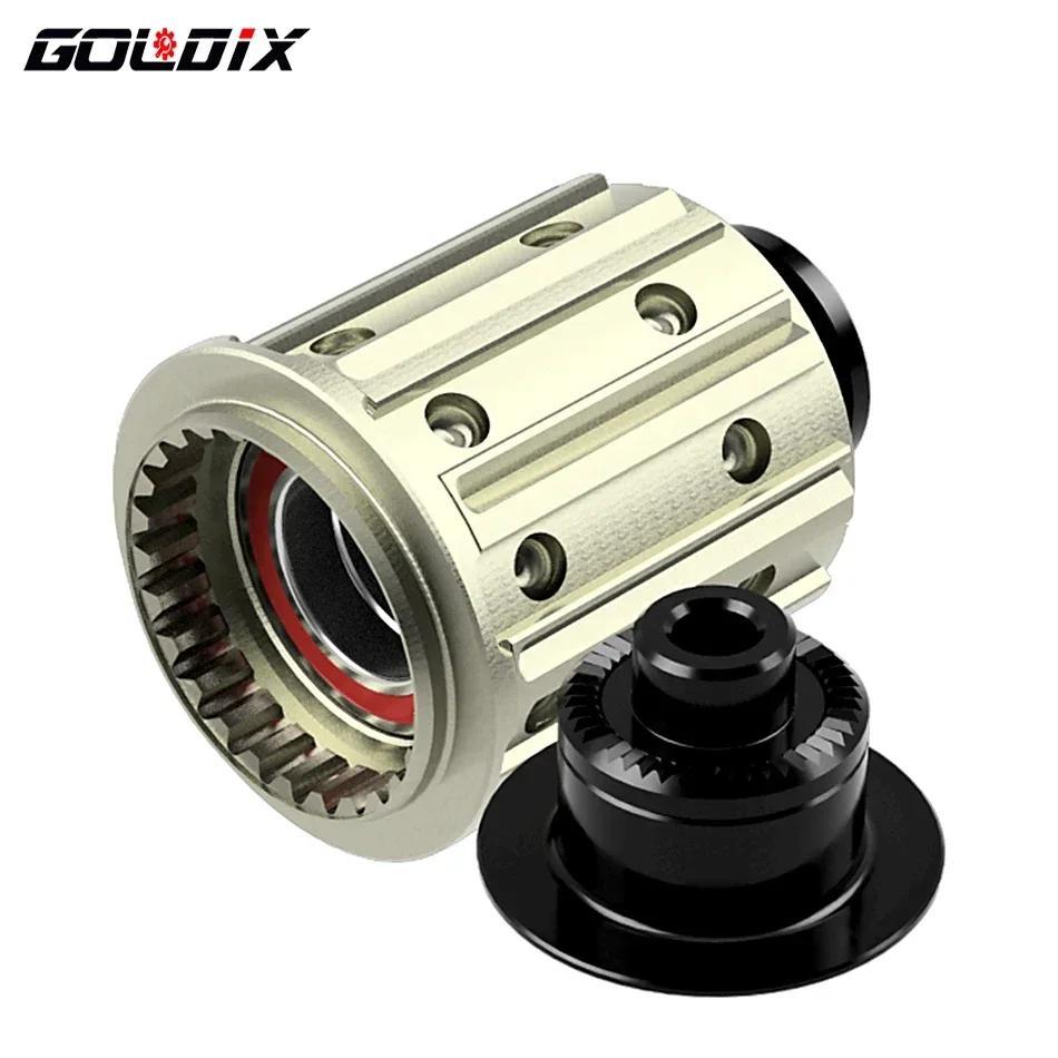 GOLDIX-Adaptateur de moyeu de vélo à structure à cliquet, corps de moyeu de vélo avec embout QR/THRU