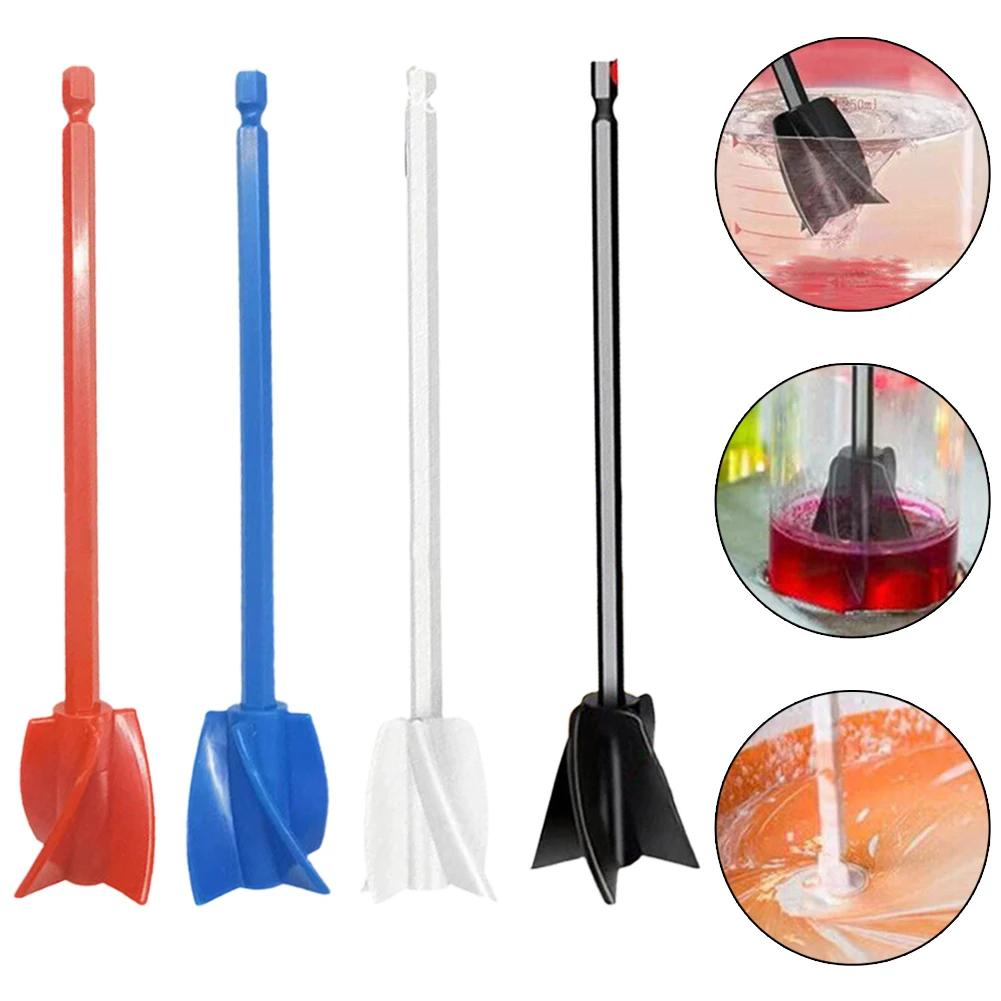 Bâton mélangeur époxy, tige d'agitation de peinture, mastic, ciment, fixation de mélangeur de peintu