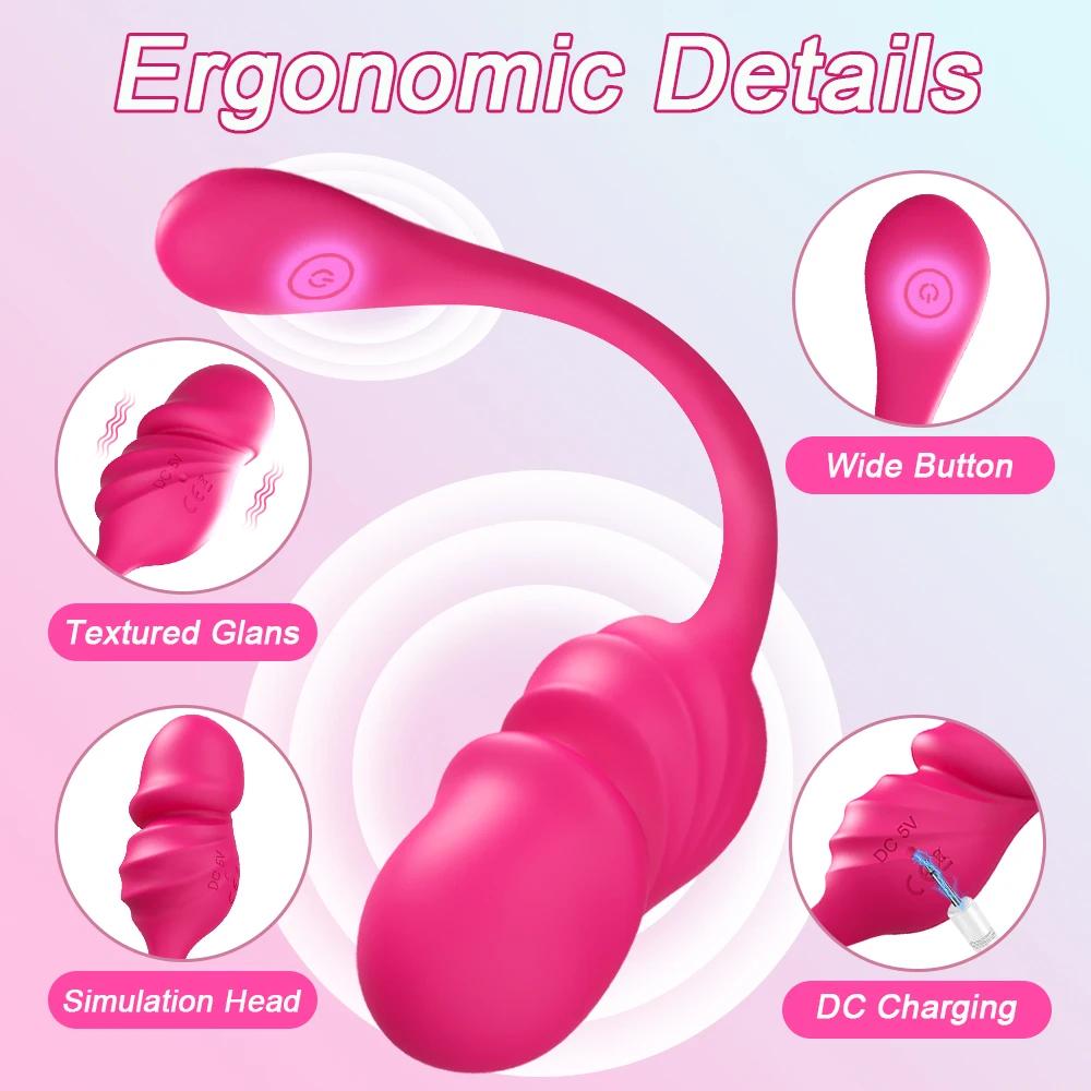 Oeuf vibrateur Bluetooth portable pour femme, gode, stimulateur de clitoris, culotte vibrante à dist