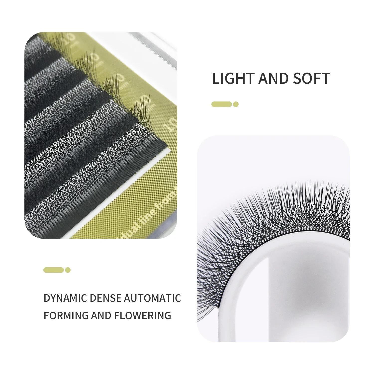 GLAMLASH 3D 4D 5D W en forme de cils cils facile ventilateur Extensions de cils en gros YY préfabriq