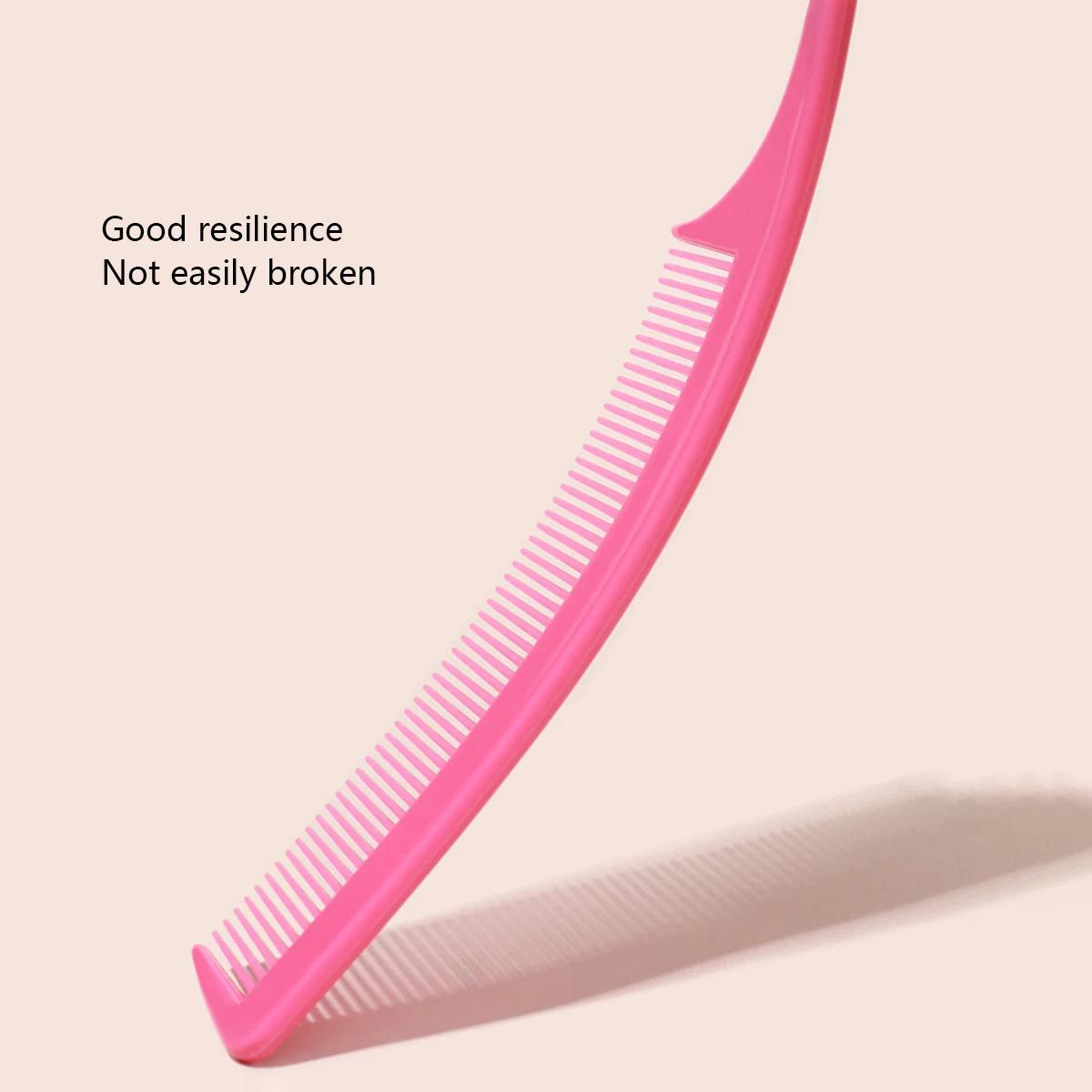 Peigne professionnel à queue pointue pour salon de coiffure, en acier inoxydable, antistatique, pour