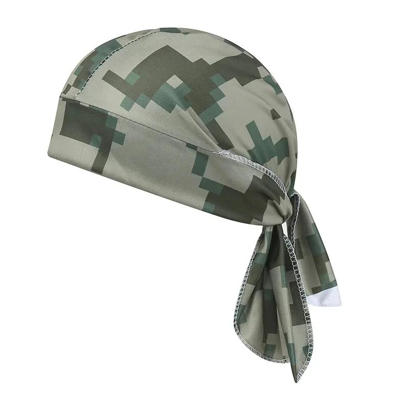 Bandeau de Camouflage Bandana mouchoir tête homme chapeau de Pirate capuche de cyclisme Protection s