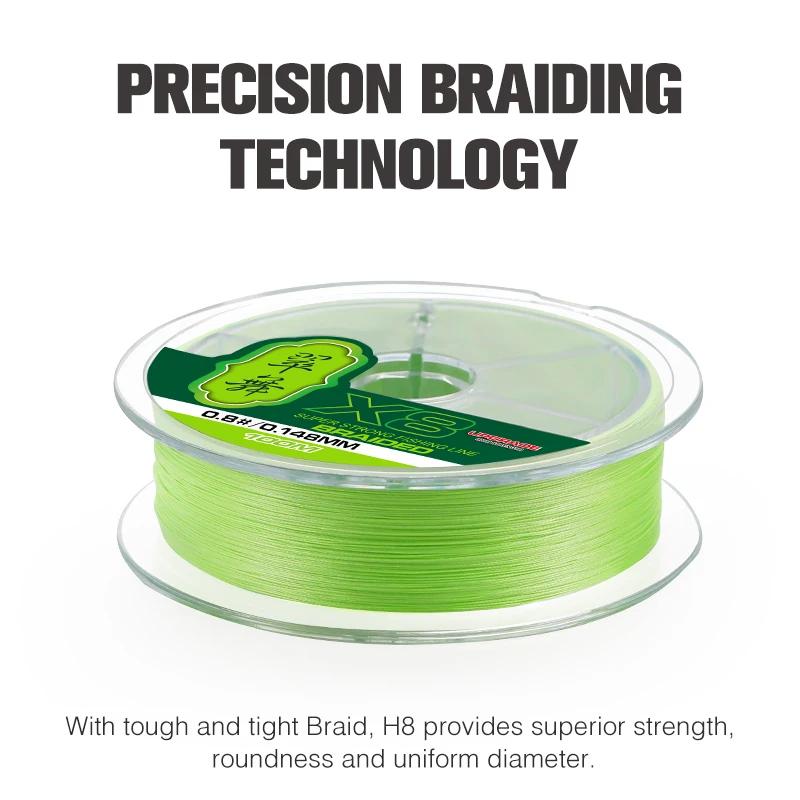 TSURINOYA 300M 150M 100M 8 tissages PE ligne de pêche H8 coulée Ultra-longue 8 brins tressé ligne Mu