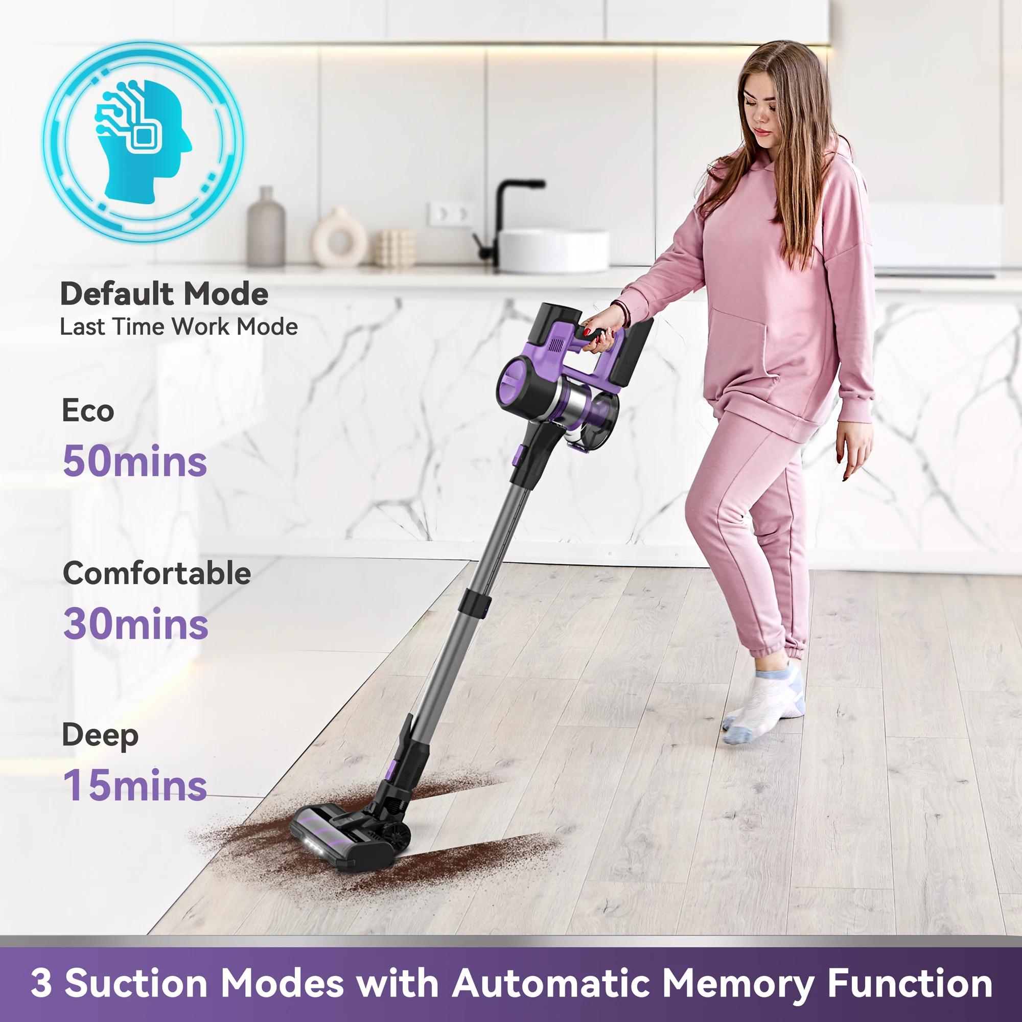 INSE-Aspirateur sans fil aste pour la maison, aspirateur balai 6 en 1, aspiration 26Kpa, 350W, S10P