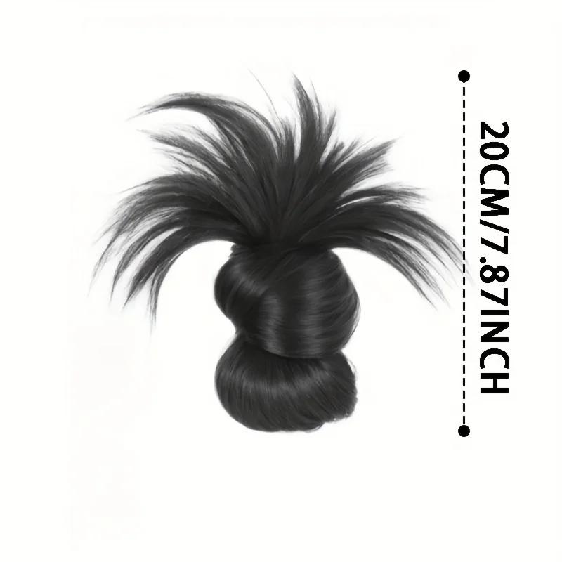 Chignon synthétique élégant à demi-cravate de 8 pouces, avec pince à griffes, perruque en plumes de 