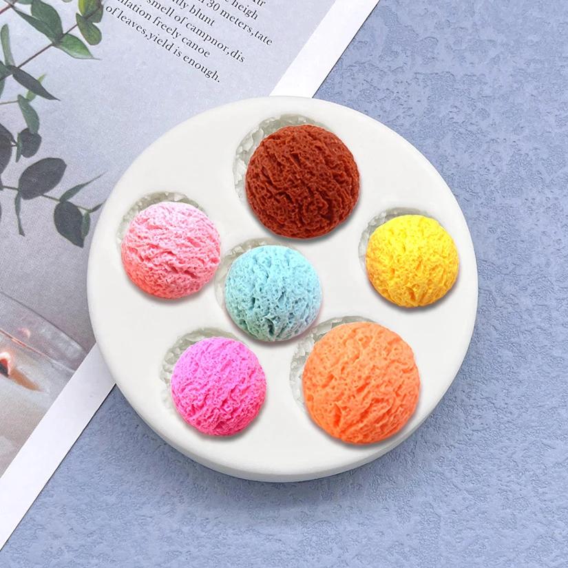 Moule en silicone en forme de crème glacée pour la pâtisserie, outils de décoration de gâteaux en ré