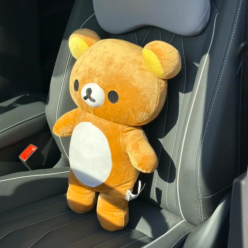 Ours en peluche Rilakkuma 48cm, joli Animal Kuma, poupée en peluche, décoration de chambre Kawaii, j