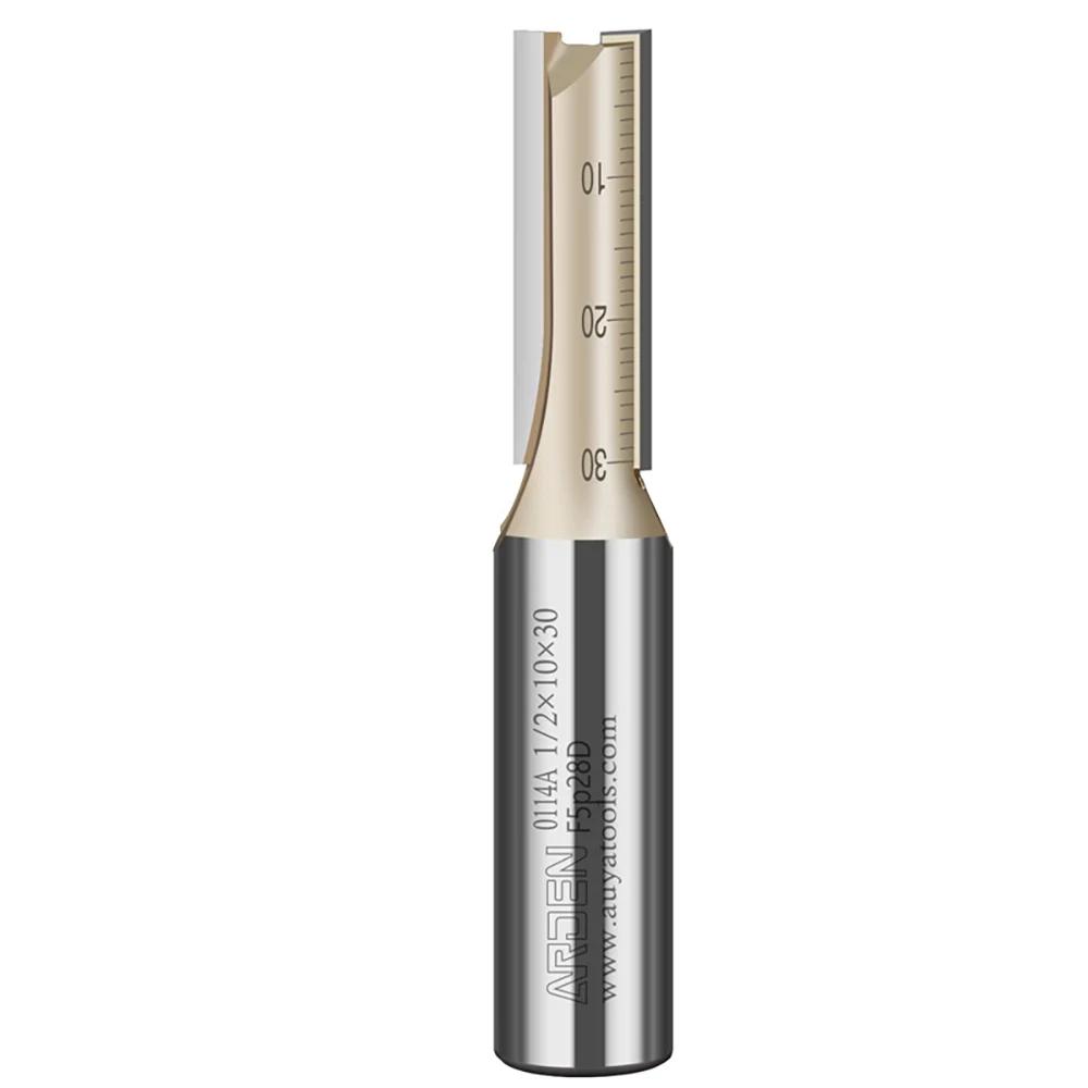 ARDEN – mèche de routeur droite métrique à 2 cannelures, tige de 1/4 1/2 pouces, diamètre de coupe d