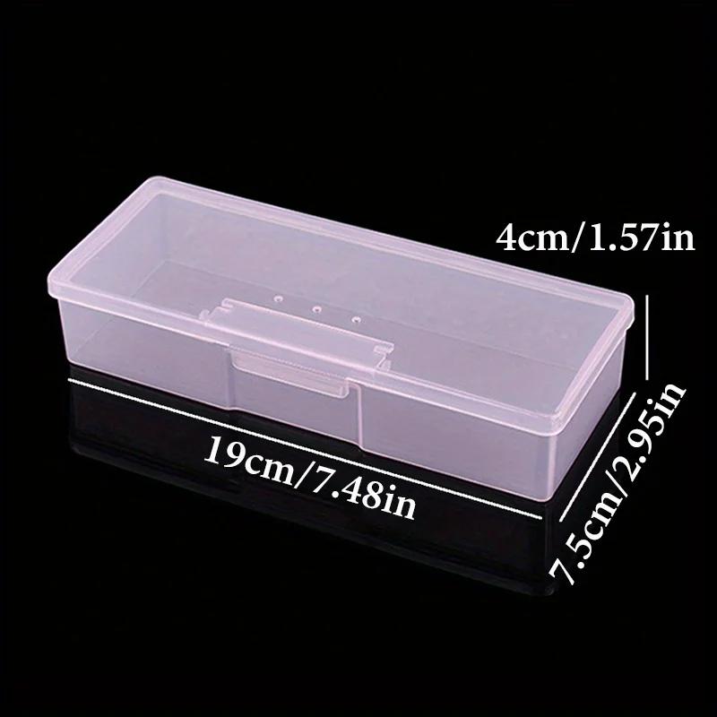 Boîte de rangement pour Nail Art, organisateur d'accessoires pour ongles, conteneur en plastique cub