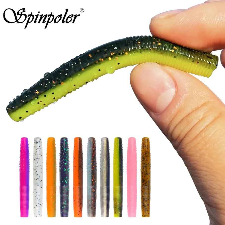 Spinpoler gros ver Senko Finesse TPR Ned ver plate-forme souple leurres de pêche 2.75 "Stickbait app