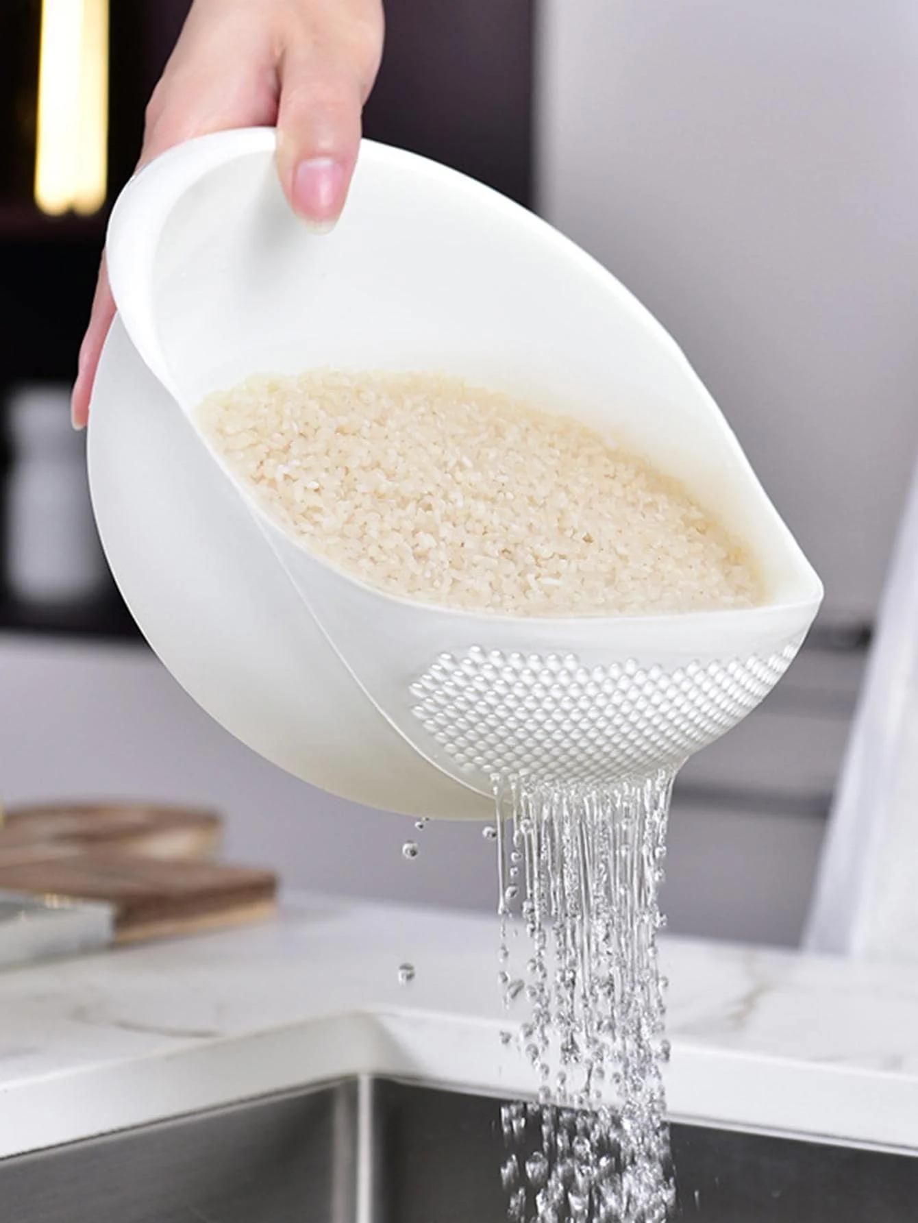 1/3 pièces-couleur bol à riz panier de vidange bol à fruits panier de vidange de lavage avec poignée
