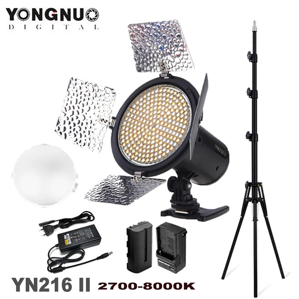 Yongnuo YN216 II 24W 2700-8000K Bicolore LED Video Fill Light YN-216 d'éclairage pour révéler l'appa