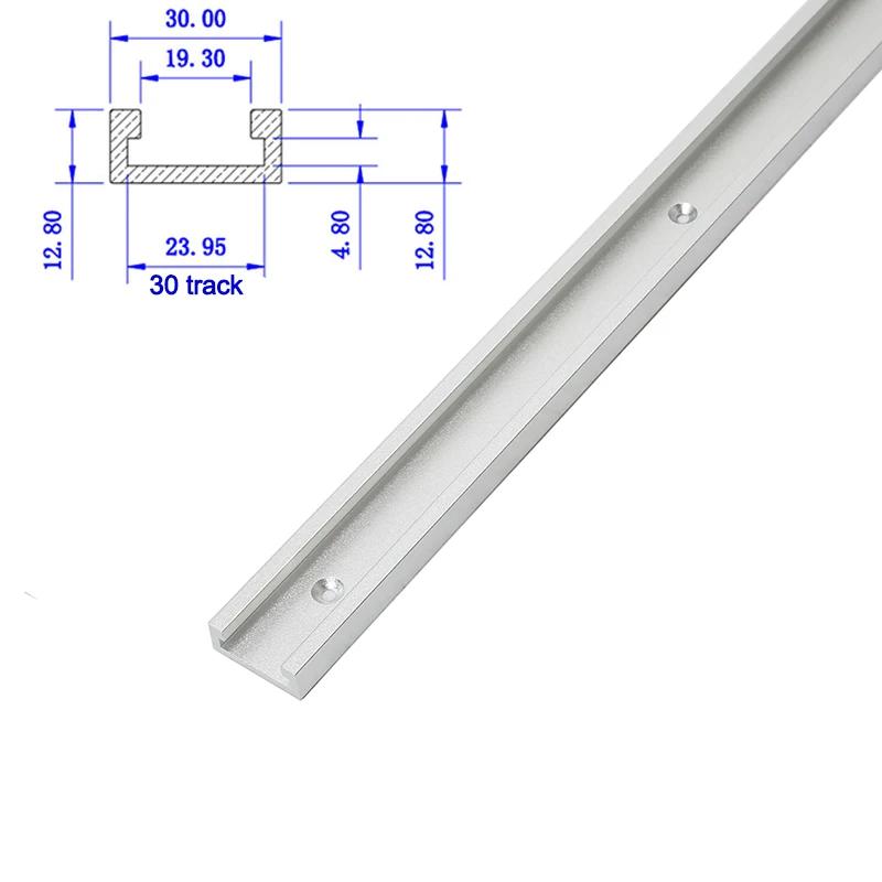 19/30/45/75Type alliage d'aluminium t-bande fente onglet piste gabarit mitre barre curseur Table sci