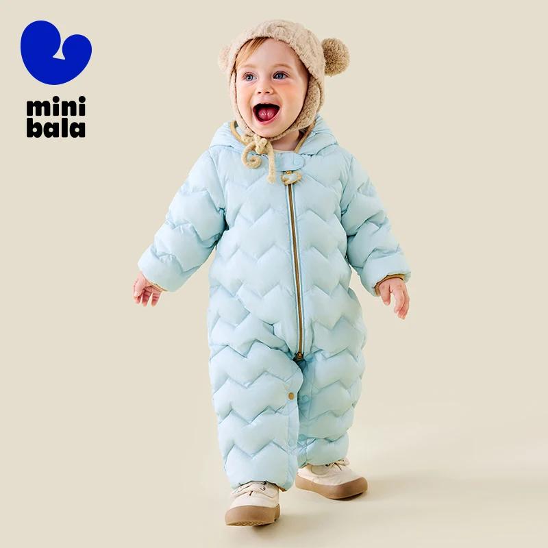 Mini Bala enfants vers le bas barboteuse hiver coupe-vent imperméable mignon combinaison chaude