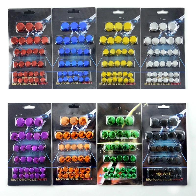 Couvercle d'écrou coloré pour moto, 30 pièces, Modification du bouchon à vis, décoration pour Scoote