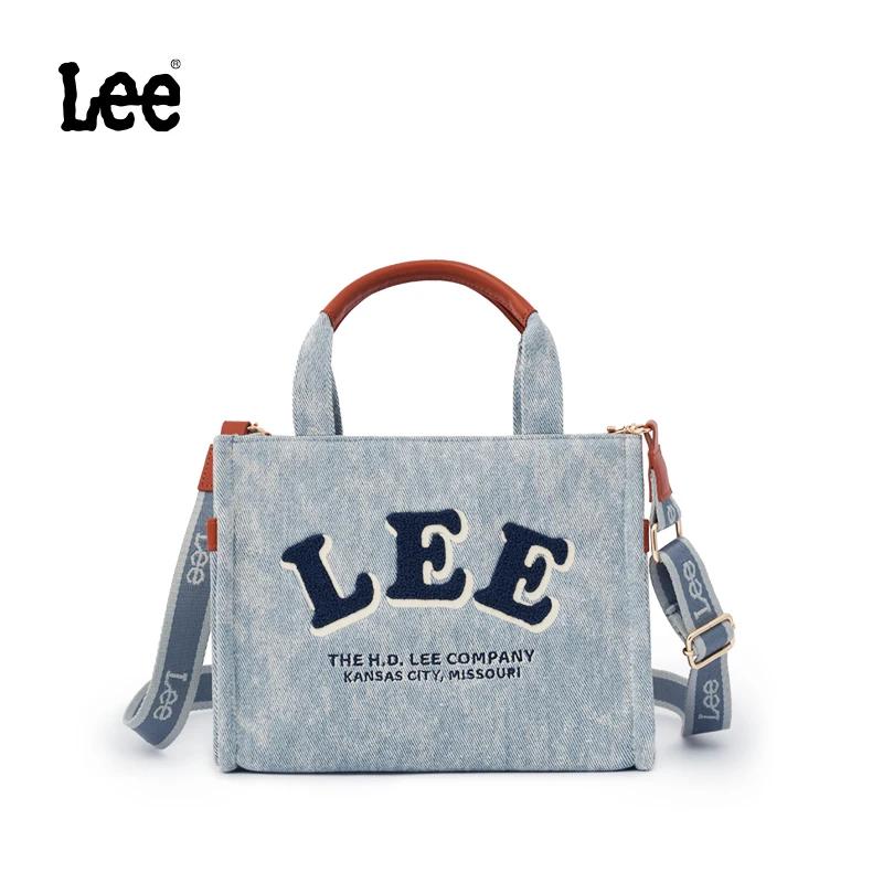 Sac fourre-tout en toile LEE pour femme, grande et petite taille, sac à main quotidien pour le collè