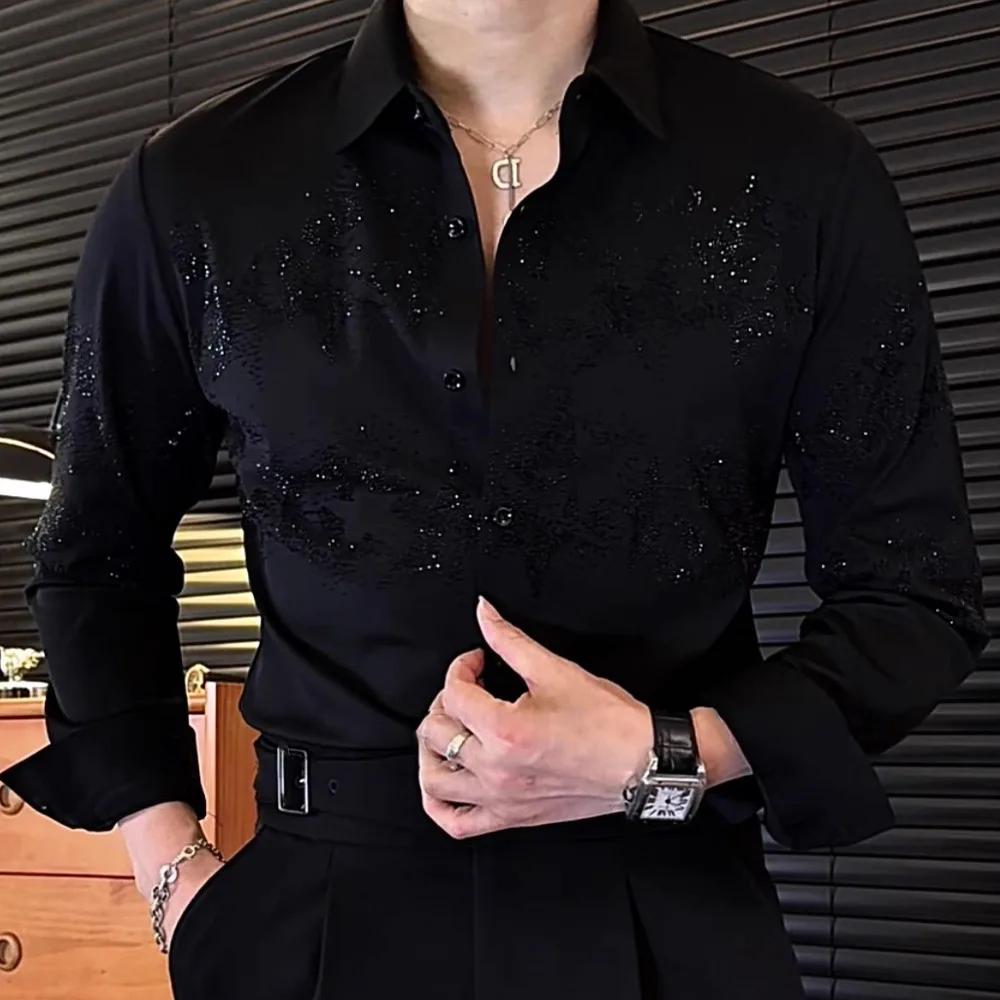 Chemise à fleurs de Style coréen pour hommes, polyvalente, de qualité supérieure, à la mode, imprimé