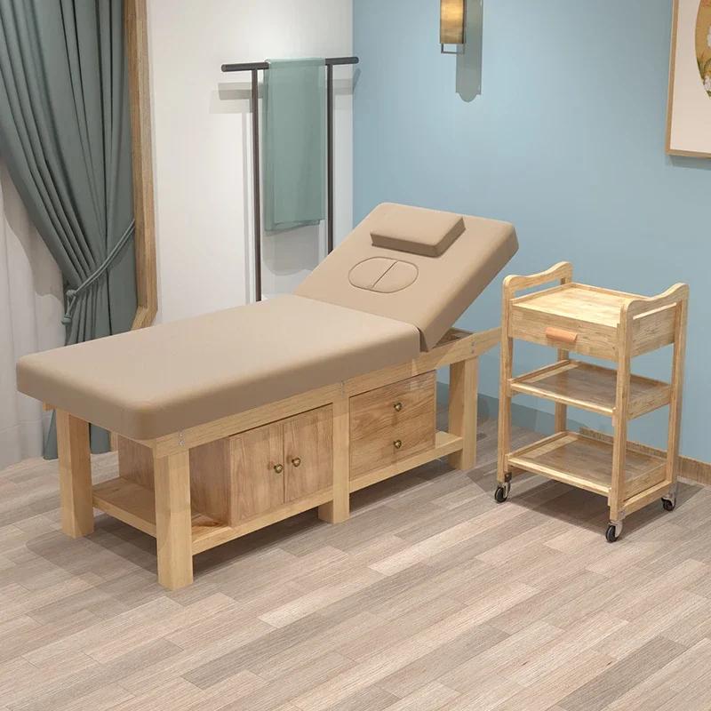Tables De Massage nordiques en bois massif, bain De pieds multifonctionnel, réglables, meubles De Sa