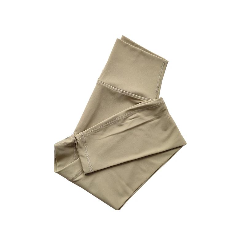 Pantalons de yoga nus taille haute pour femmes portant un ajustement serré levage des hanches Leggin