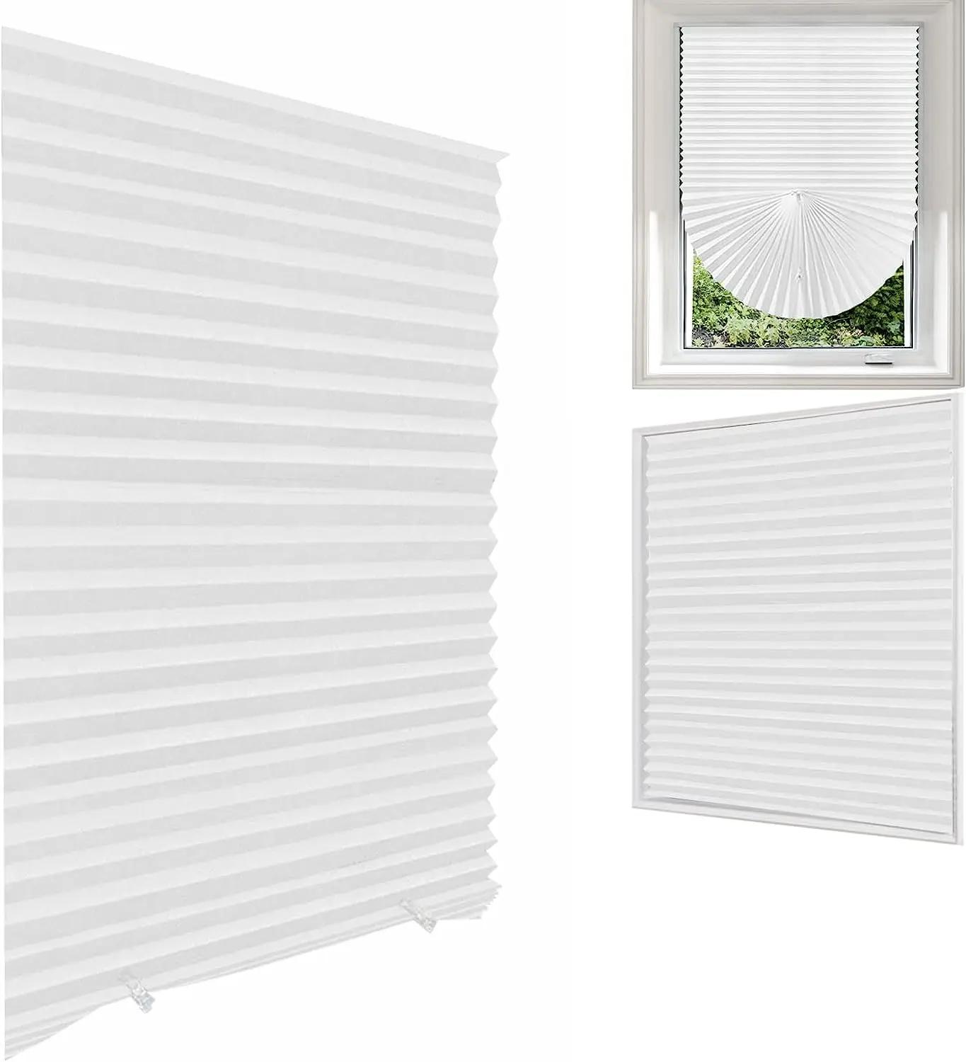 Tiroirs plissés simples pour portes de fenêtres, nuances pour la maison/enfants/chambre à coucher/cu