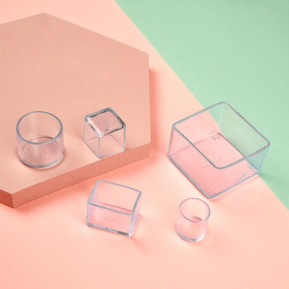 Pieds de Chaise Antidérapants en PVC, Couvre-Pieds de Meubles Carrés, Ronds, Silencieux et Résistant